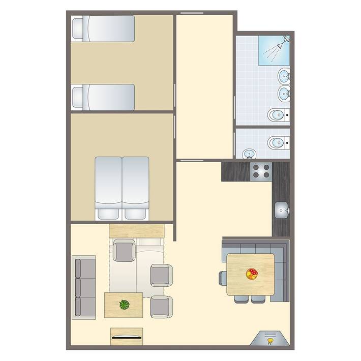 Ferienwohnung für 6 Personen, mit Sauna - 1