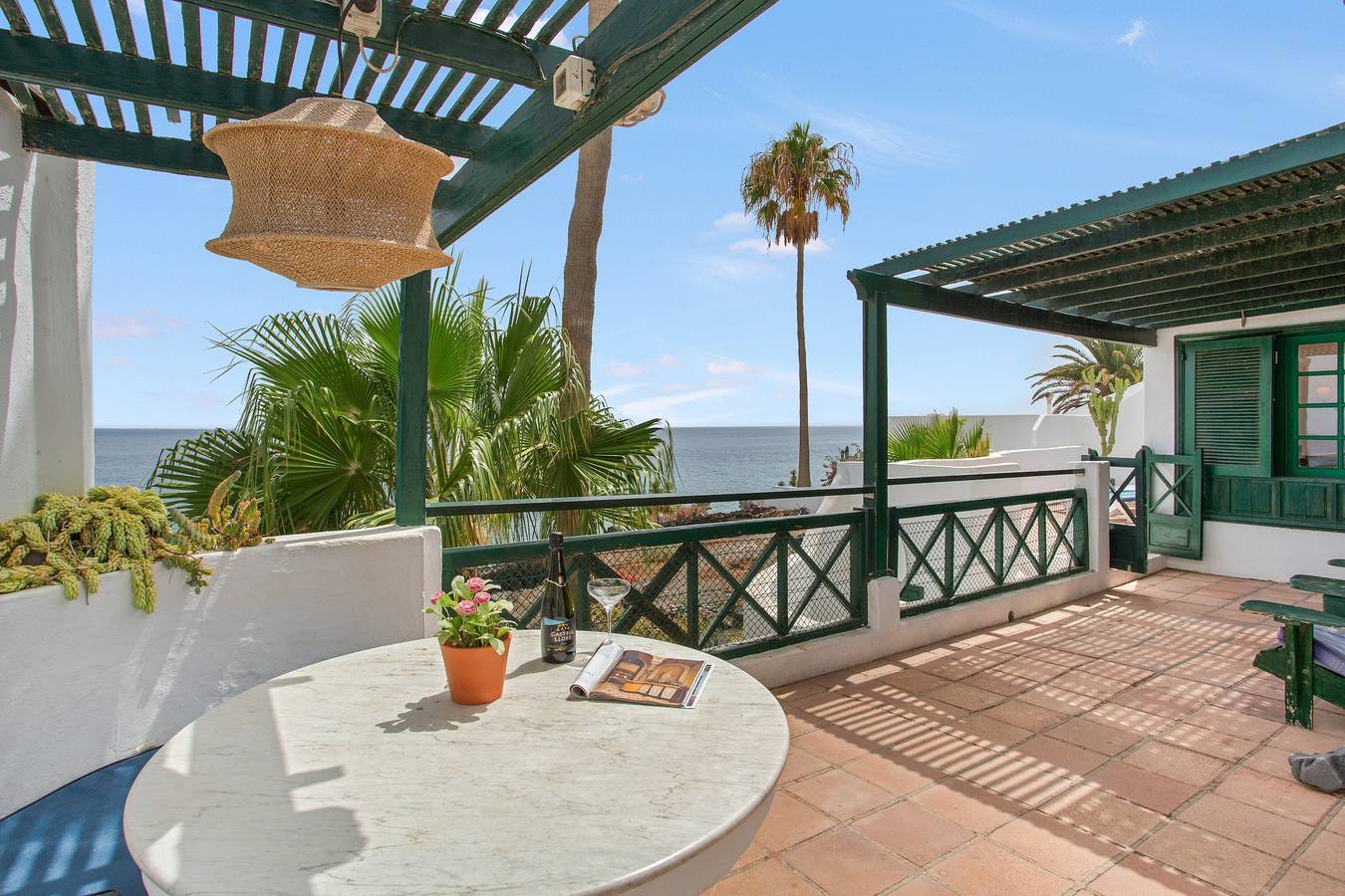 Holidays at 'The Beach House Lanzarote' with Sea Views, Private Terrace and Wi-Fi in Puerto del Carmen, Tías