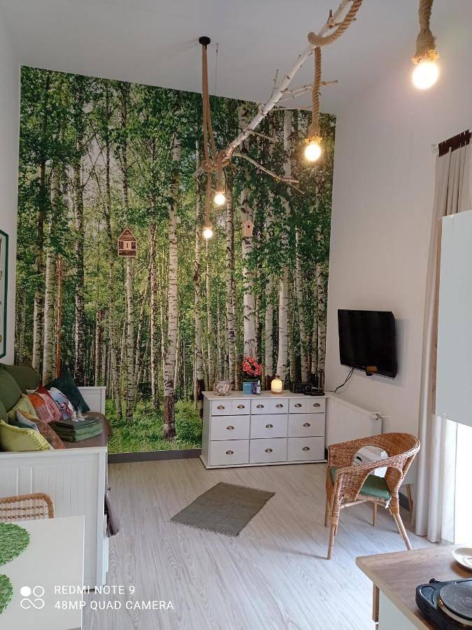 Apartament wakacyjny dla 2 osób, z Taras i Widok na jezioro oraz Widok w Lubniewice
