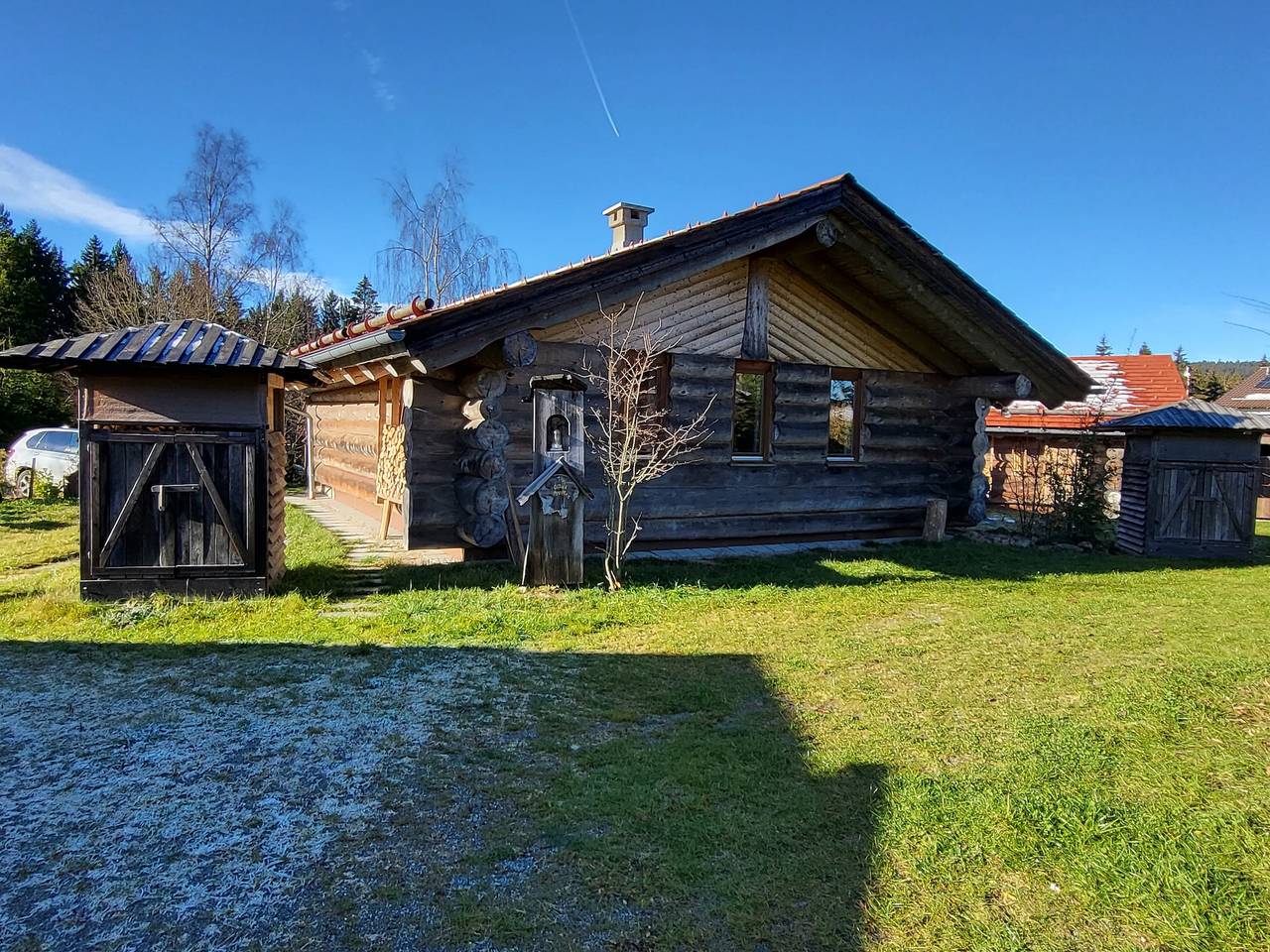Blockhütte in Sankt Englmar, Ostbayern