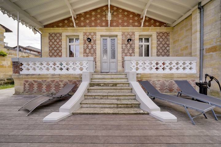 Vakantiehuis voor 5 personen, met Terras en Tuin in Bordeaux