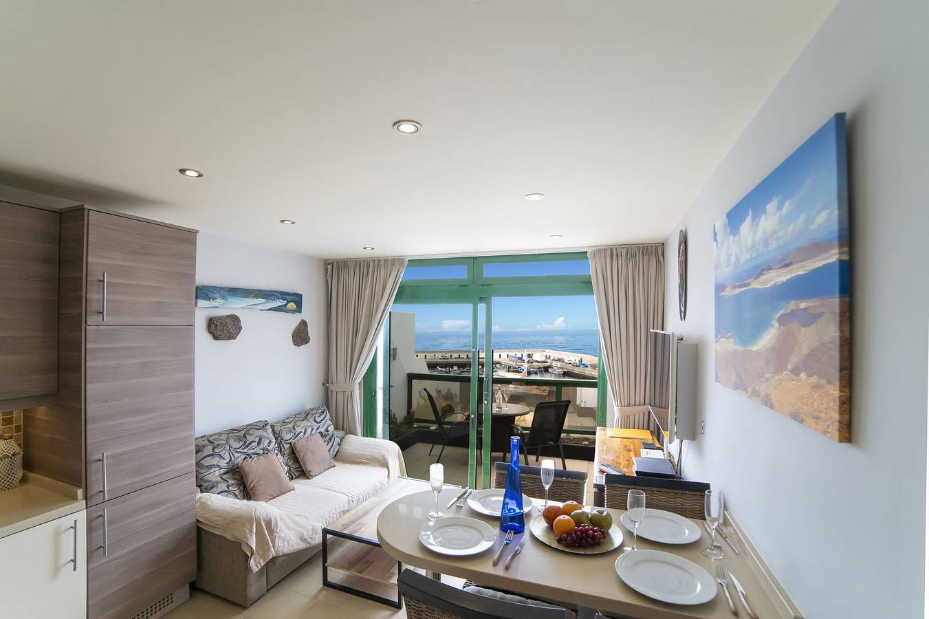 Ganze Wohnung, Ferienwohnung für 2 Personen mit Meerblick in Puerto del Carmen, Tías