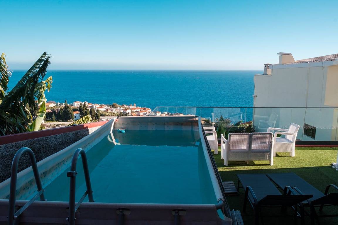 Ganze Wohnung, Ferienwohnung für 6 Personen mit Pool in Câmara de Lobos, Madeira
