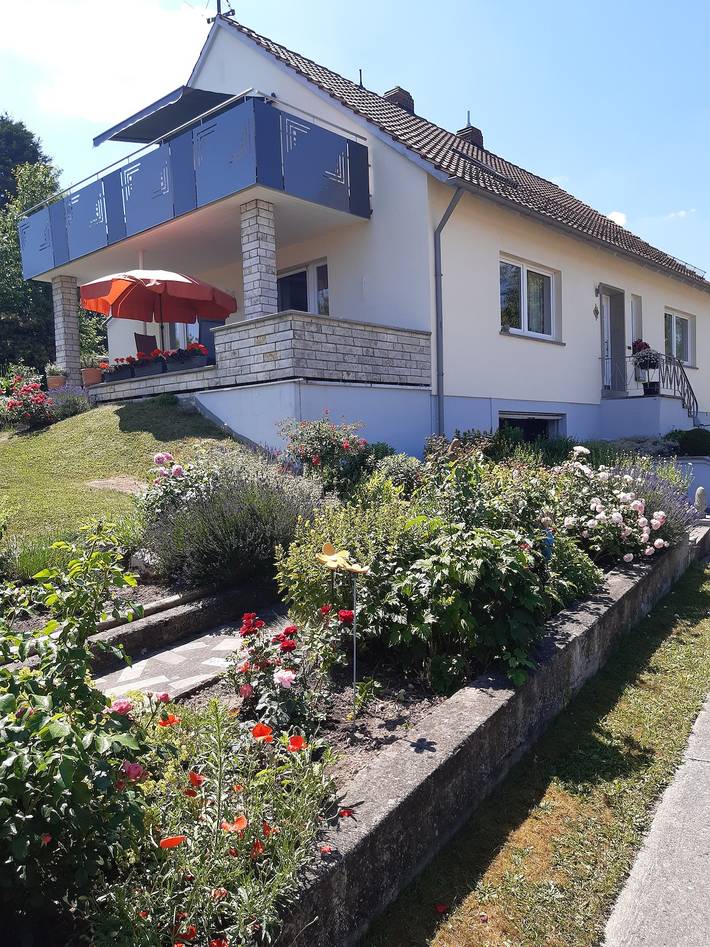 Ferienwohnung für 4 Personen, mit Balkon und Balkon/Terrasse sowie Garten im Steigerwald