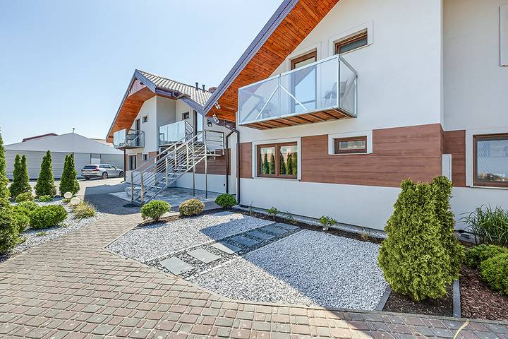 Ferienwohnung für 4 Personen, mit Sauna und Terrasse, mit Haustier in Grzybowo
