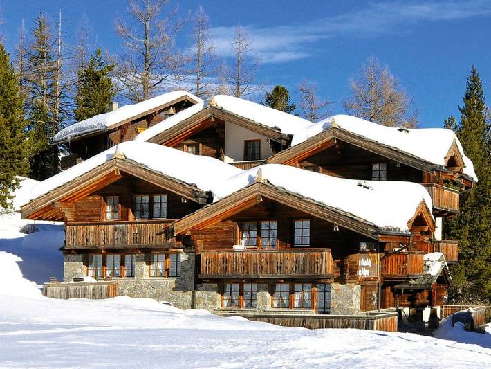 Ferienhaus für 7 Personen, mit Balkon und Ausblick in Saas-Fee