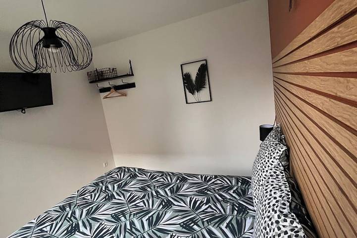 Entire apartment, Loft relaxation in the heart of Avranches - Private Jacuzzi & comfort for 2 to 4 people in Avranches, Mont-Saint-Michel Bay