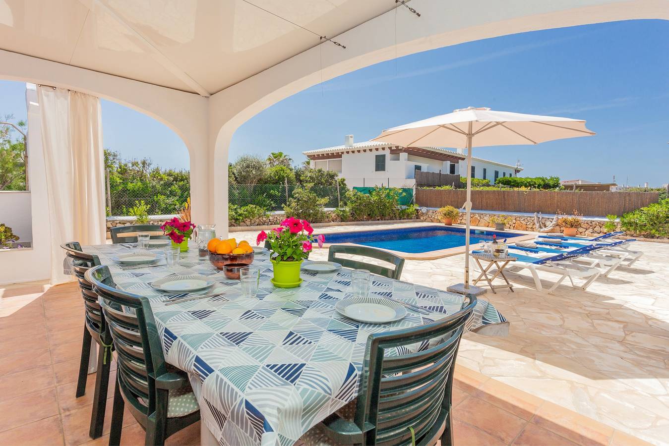 Maison de vacances Racó Blau avec vue sur la mer, piscine, Wi-Fi, jardin et climatisation in Cap d'en Font, Sant Lluís