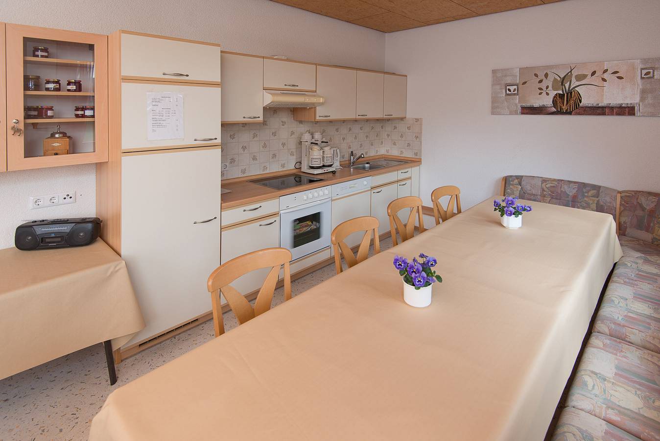 Ganze Ferienwohnung, Haus Sonnenschein - Ferienwohnung Alpenblick, 65 qm, Balkon, 2 Schlafzimmer, max. 6 Personen in Tettnang, Region Bodensee-Oberschwaben