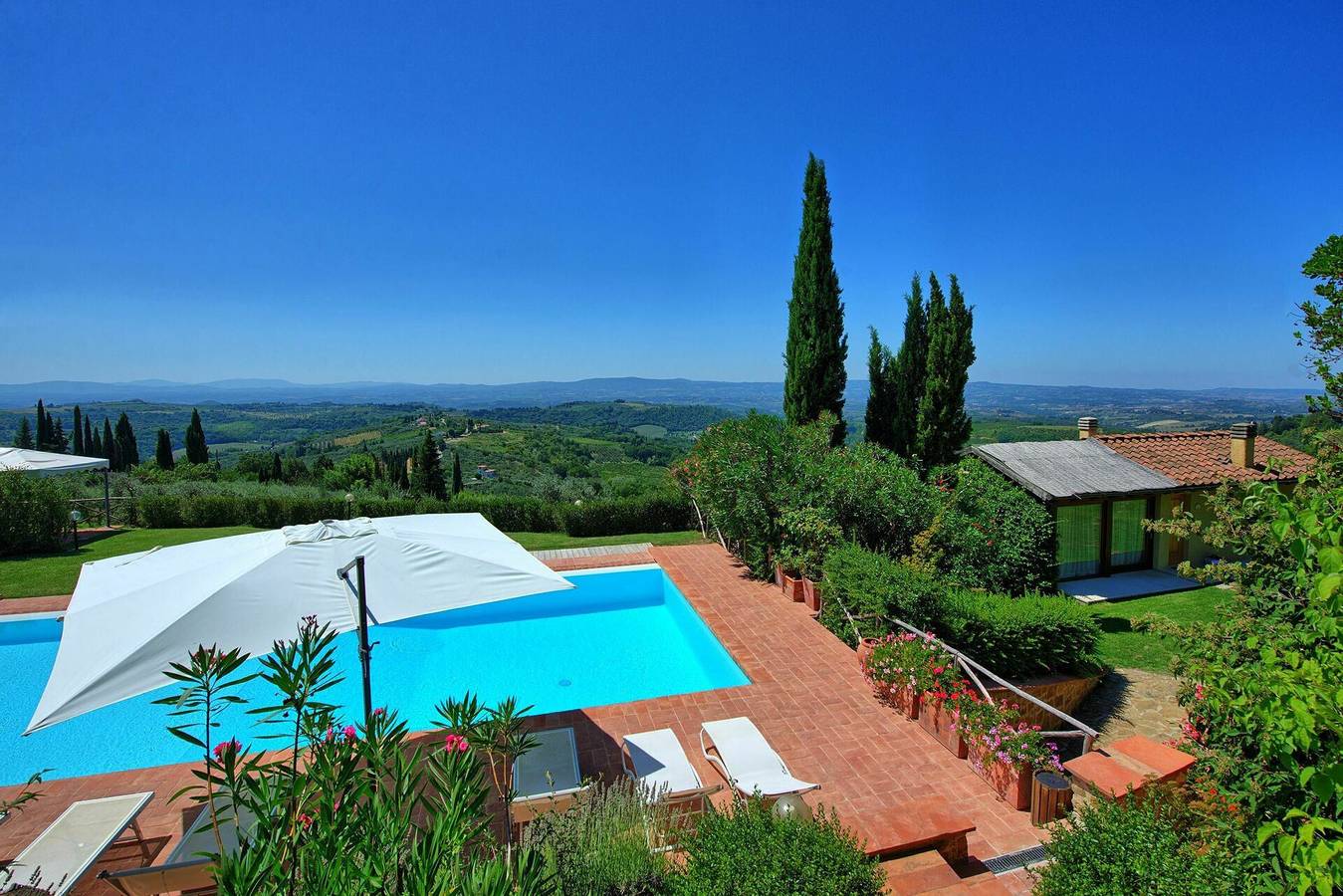 Villa für 4 Personen mit Balkon in Tavarnelle Val di Pesa, Barberino Tavarnelle
