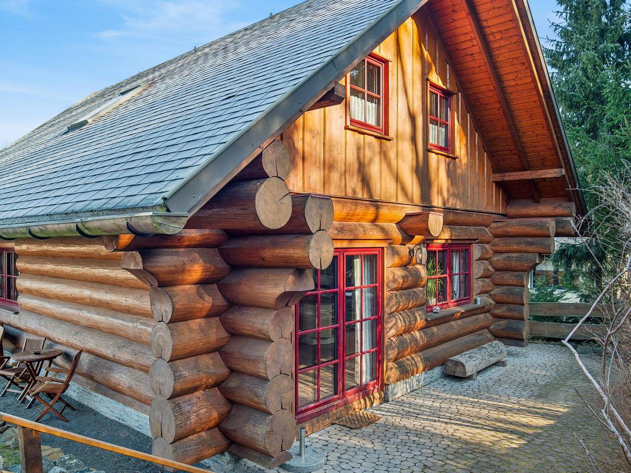 Log cabin with sauna in the Thuringian Forest in Emsetal, Waltershausen