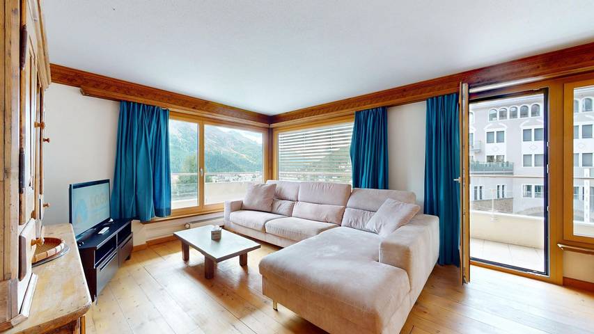 Ganze Wohnung, Ferienwohnung für 4 Personen mit Ausblick in St. Moritz 3 Bad, St. Moritz