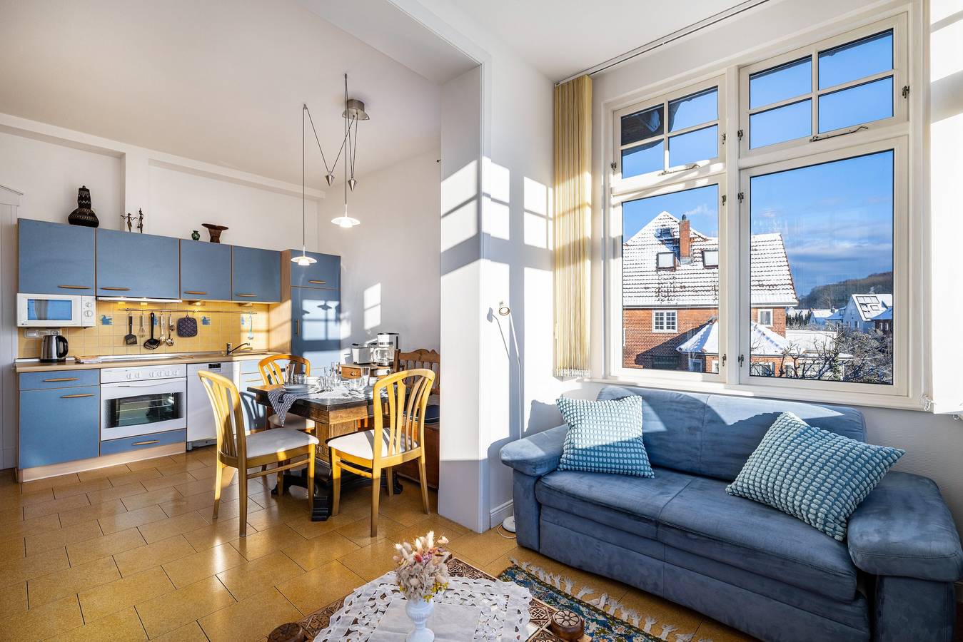 Ganze Wohnung, Ferienwohnung 'Haus Übersee Wohnung Timbuktu' mit Gemeinschaftsgarten und Wlan in Travemünde, Lübeck