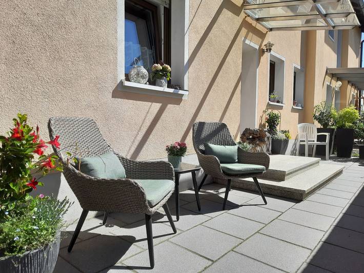 Ferienwohnung für 3 Personen, mit Balkon und Garten sowie Ausblick in der Fränkische Schweiz