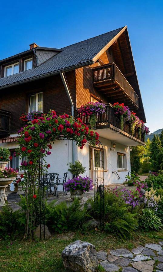 Hôtel, avec Balcon et Terrasse ainsi que Jardin et Vue