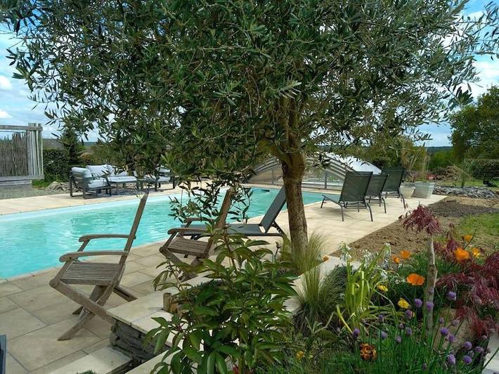 Villa pour 6 personnes, avec Terrasse ainsi que Jardin et Piscine