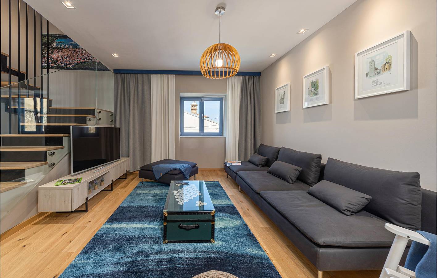 Gemütliche 1-Zimmer-Wohnung, 600 m vom Strand Pesja entfernt, mit Terrasse und Parkplatz in Omisalj, Krk