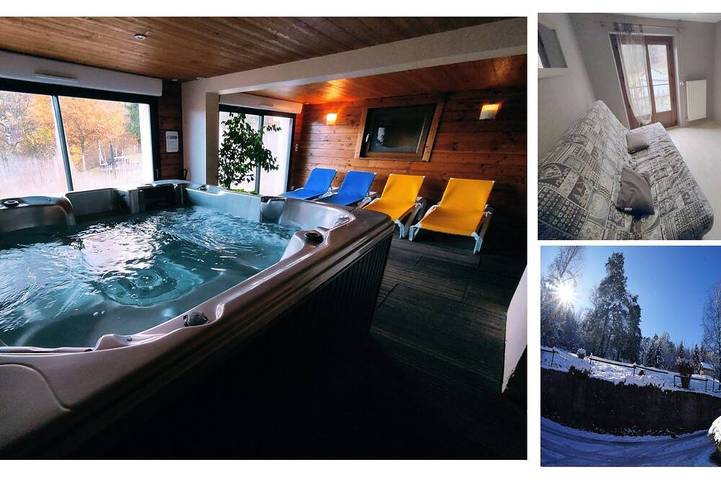 Appartement de vacances pour 4 personnes, avec sauna et jacuzzi ainsi que terrasse et jardin, animaux acceptés dans les Vosges