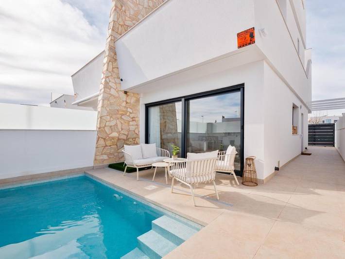 Casa rural para 6 personas, con piscina y jardín en Santiago de la Ribera