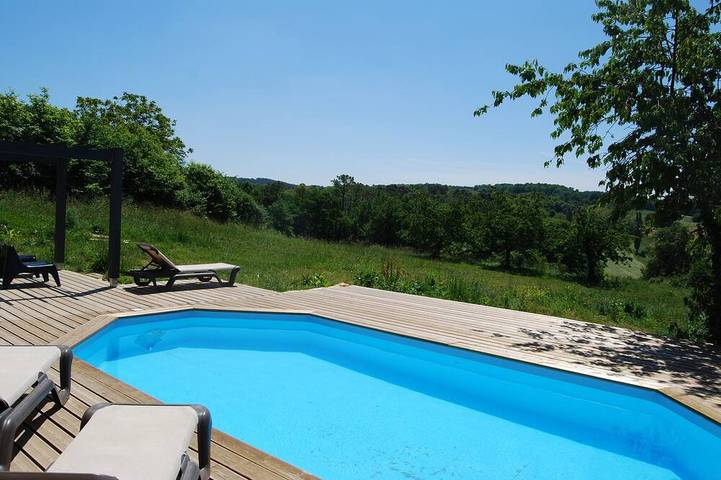 Maison de vacances pour 4 personnes, avec terrasse et jardin à Castelnaud-la-Chapelle