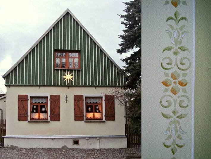 Ferienhaus für 6 Personen, mit Balkon und Terrasse sowie Garten in Oelsnitz