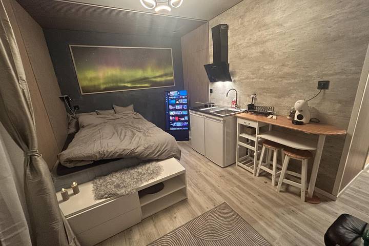 Studio für 2 Personen, mit Meerblick und Balkon sowie Whirlpool und Terrasse in Troms - 3