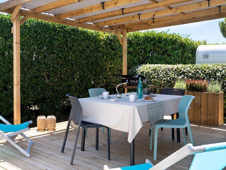 Camping Romanée - le Cormoran - Mobilheim 2 personen - Premium 1 Schlafzimmer in Ars-en-Ré, Ile de Re