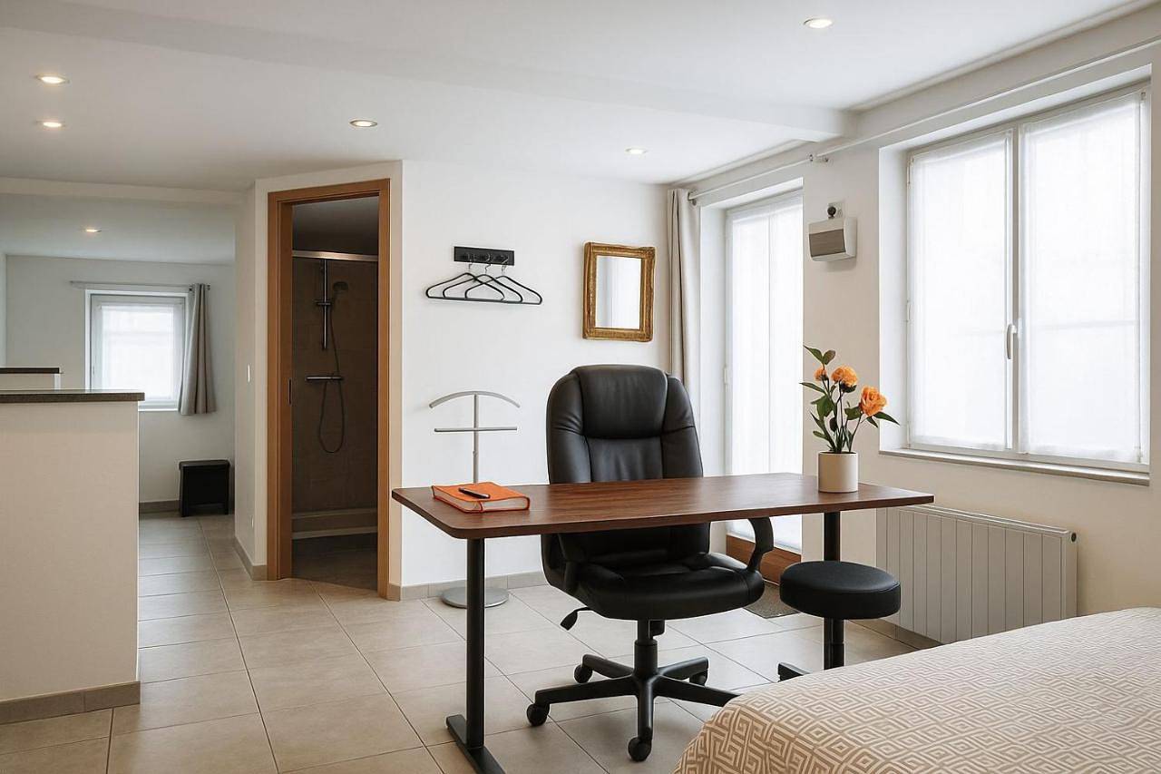 Appartement entier, Studio Loft Étape Calme Pro Flers Parking Wi-Fi Fibre in Flers, Région d'Argentan
