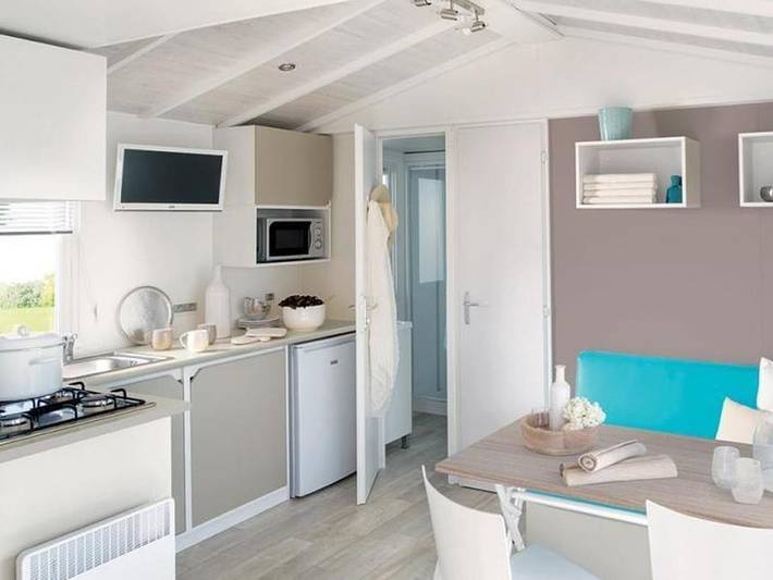 Camping Du Pre Des Moines - Mobilheim 2 personen - Sauje - 2 Schlafzimmer in Gouvieux, Oise
