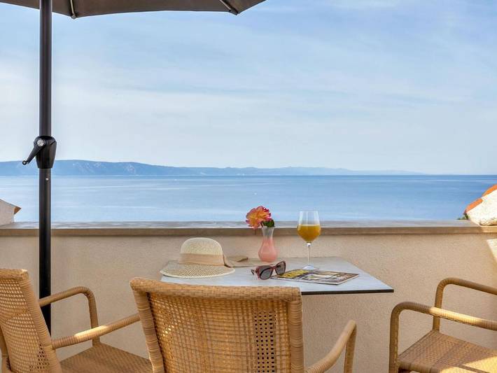 Ferienwohnung für 2 Personen, mit Balkon und Terrasse sowie Garten in Kroatien