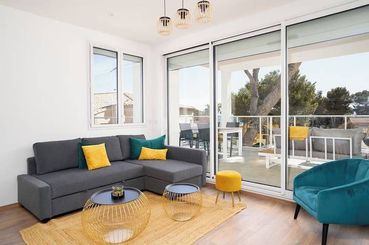 Appartement de vacances pour 4 personnes, avec piscine et jardin à Carry-le-Rouet