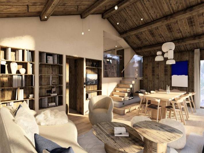 Location de vacances pour 13 personnes, avec balcon, adapté aux familles à Courchevel