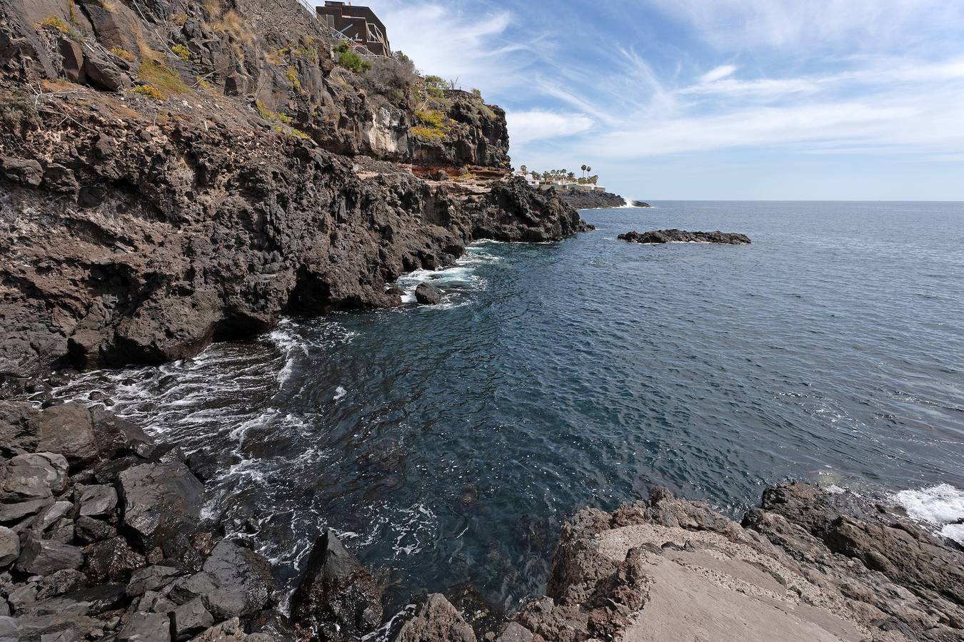 Apartamento entero, Apartamento vacacional "Costa Isora 1" con vistas al mar, piscina compartida y Wi-Fi in Cueva del Polvo, Guía de Isora