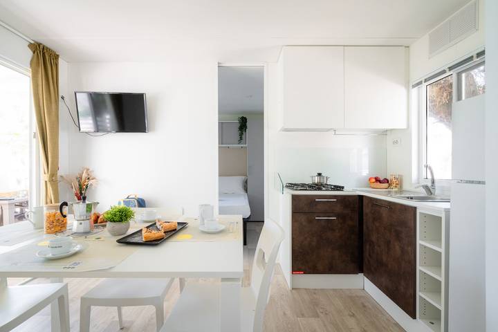 Appartamento intero, La Risacca Family Camping Village Lodge Superior Family für 6 Personen in Porto Sant'Elpidio, Provincia di Fermo