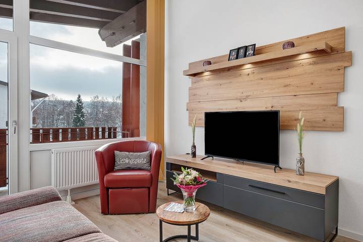 Ferienwohnung für 2 Personen, mit Balkon und Garten sowie Sauna in Schluchsee Ort, Schluchsee