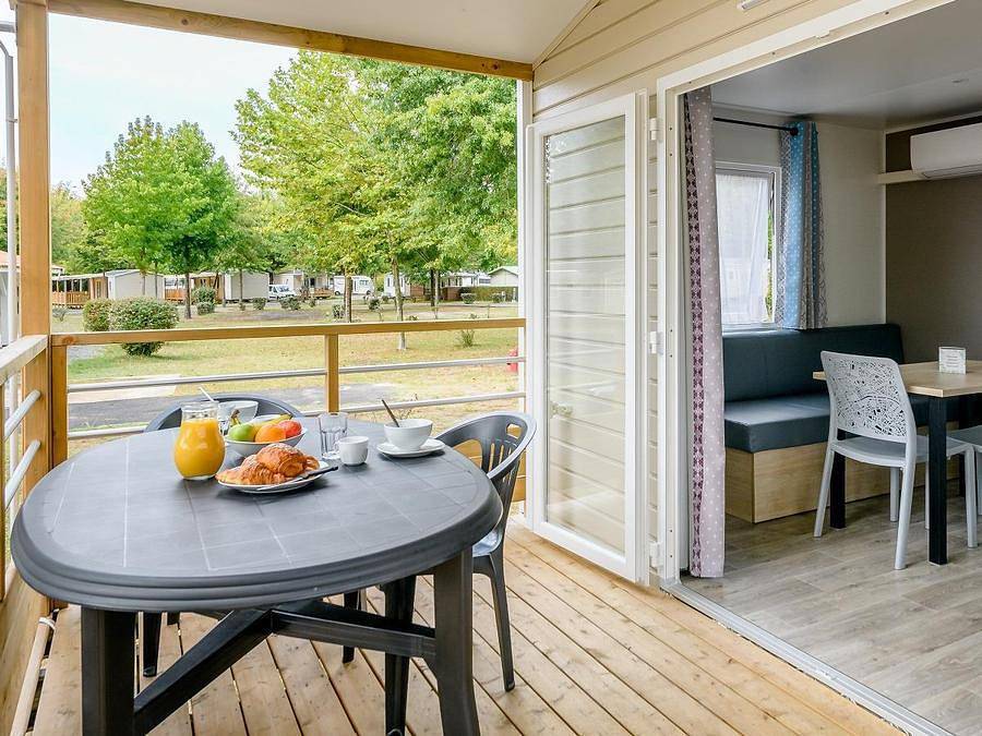 Camping l'Arbre d'Or  - Mobilheim 4 personen - Mobilheim 1 Schlafzimmer Komfort- 20m² 2/4 Pers. in Parentis-en-Born, Côte d’Argent