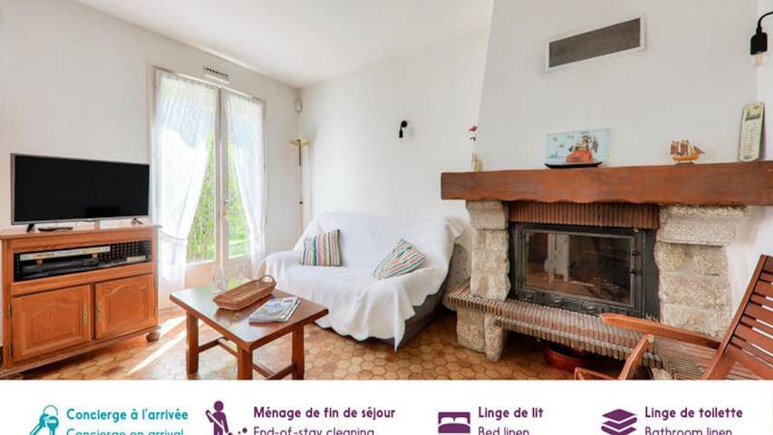 Gîte pour 7 personnes, avec jardin, animaux acceptés dans Plage des Govelins - 2