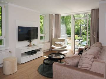 Ferienwohnung für 4 Personen, mit Balkon und Sauna im Stettiner Haff