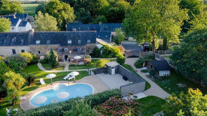 Maison de vacances pour 6 personnes, avec Terrasse et Jardin ainsi que Piscine et Vue