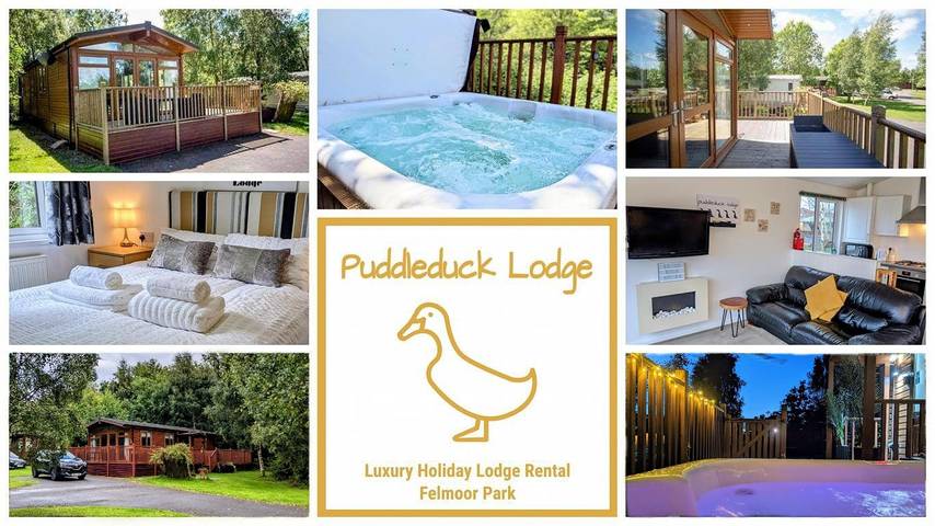 Lodge for 4 people, with Balcony and Hot tub as well as Terrace and Garden in England, United Kingdom