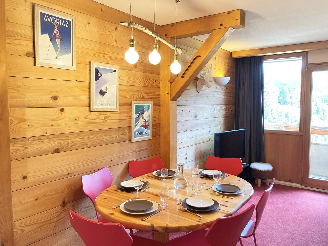 Appartement entier, Duplex 2 pièces cabine avec balcon sud, accepte animaux in Morzine, Les Portes du Soleil