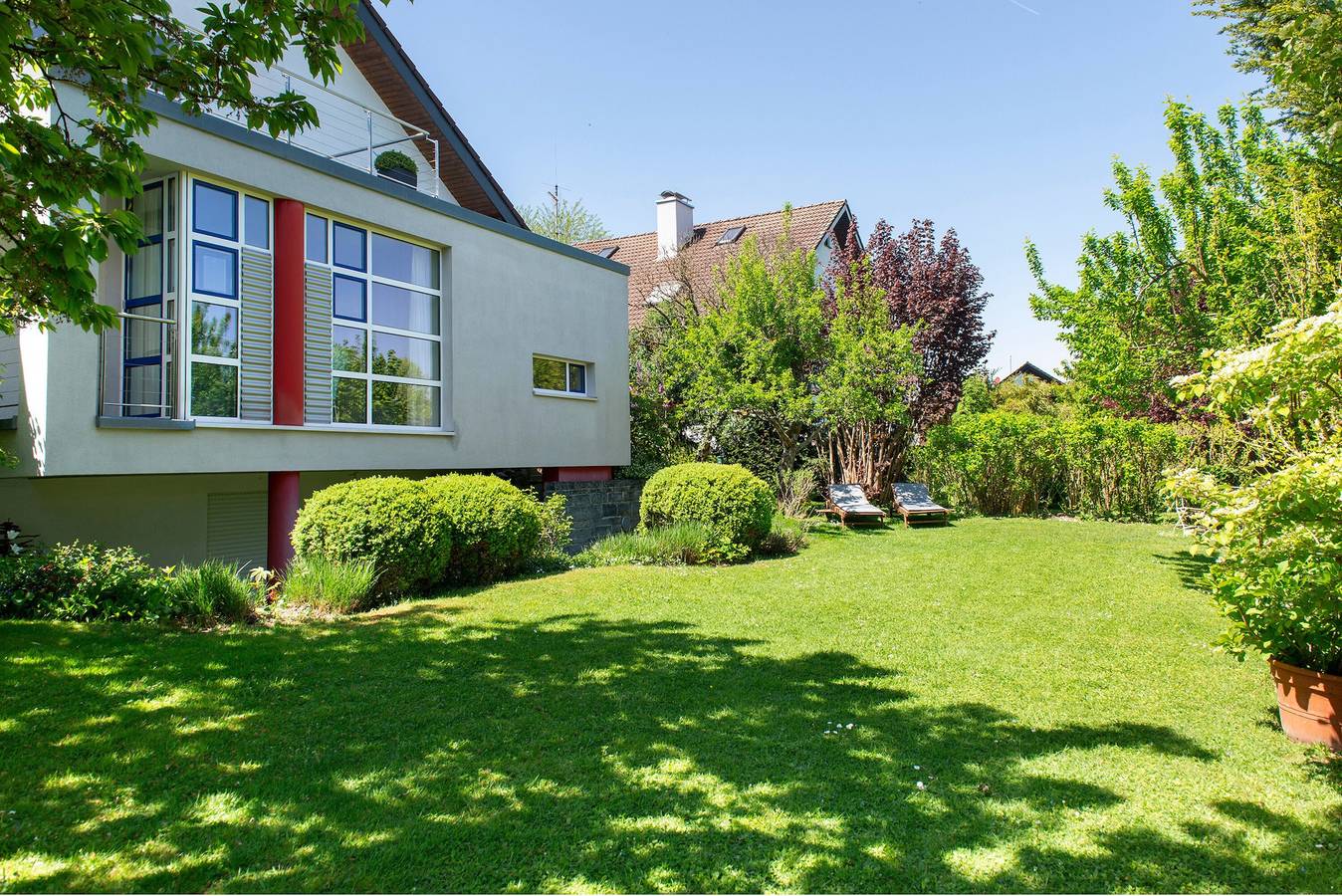 Ganze Wohnung, 'Studio, 1-Zimmer-Fewo' mit Gemeinschaftsgarten, Balkon und Wi-Fi in Kippenhausen, Immenstaad am Bodensee