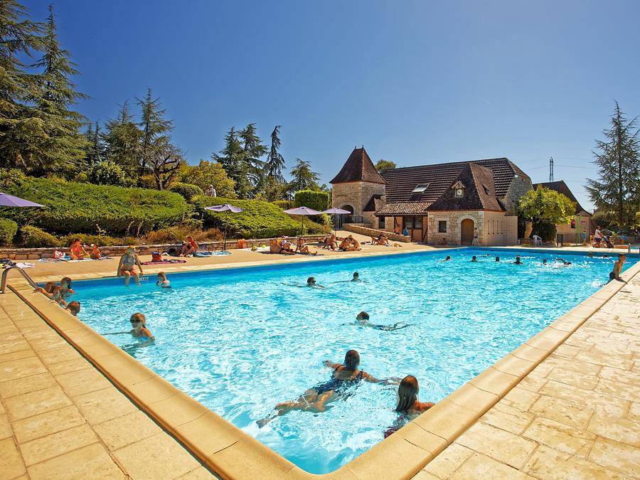 Camping Domaine de la Paille Basse - Safarizelt 6 personen - Lodgetent Typ Lg+ in Souillac, Lot