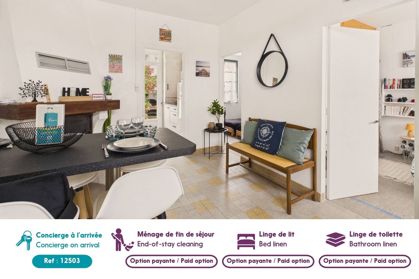Apartamento entero, 200m de la plage, jardin, 2 adultes 2 enfants in Saint-Gilles-Croix-de-Vie, Valle del Loira