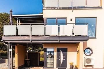 Ferienhaus für 8 Personen, mit Balkon und Garten am Hainer See