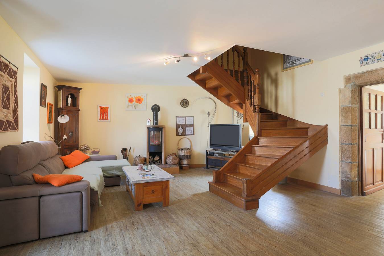 Maison de vacances 'Ty Carolie' avec terrasse privée, jardin privé et Wi-Fi in Le Merzer, Cotes-d'Armor