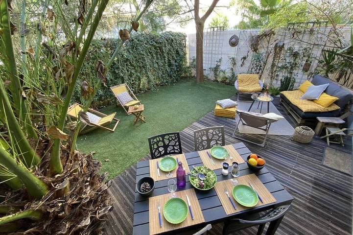 Location de vacances pour 4 personnes, avec jardin à Montpellier