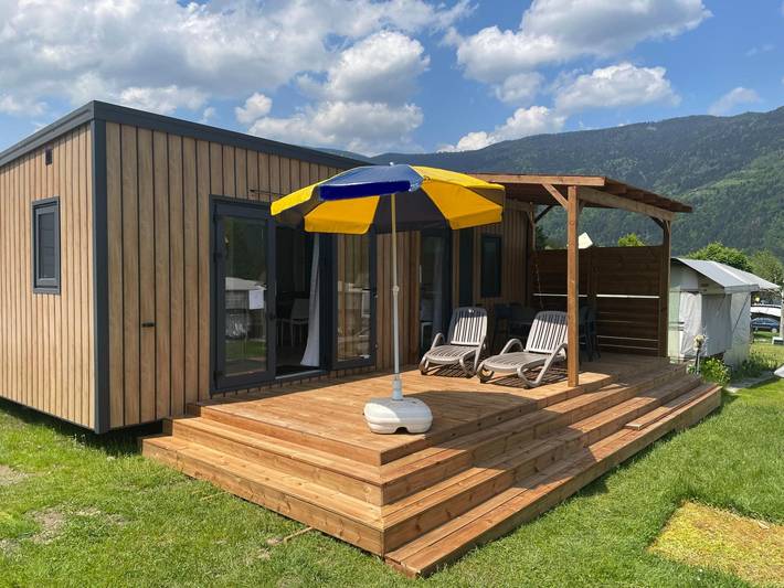 Wohnwagen für 4 Personen, mit Terrasse am Ossiacher See