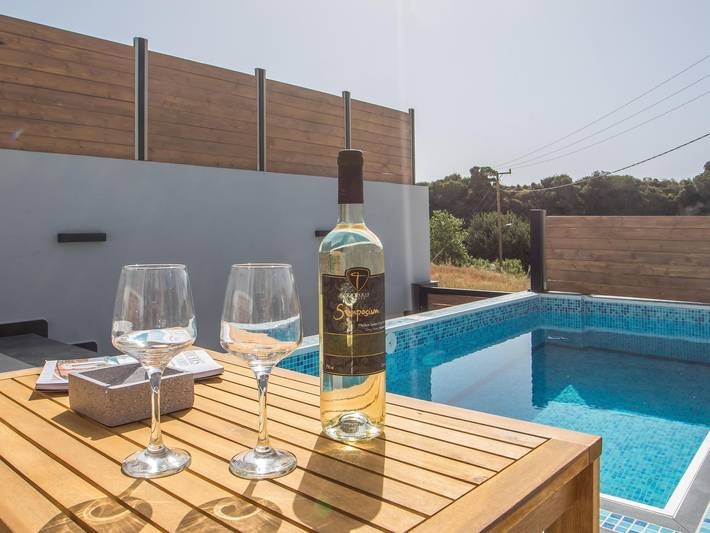 Ferienhaus für 8 Personen, mit Terrasse und Pool in Rhodos Stadt - 4