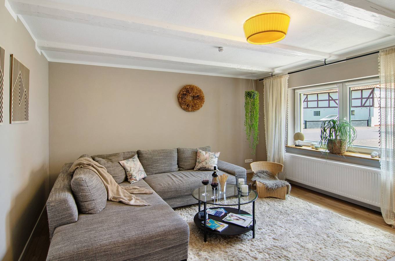 Apartamento entero, Apartamento 'Ferienwohnung Seelenruhig' con terraza privada, jardín compartido y Wi-Fi in Harzvorland